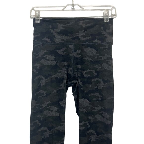 Fabletics Powerhold High-Waisted Leggings XS Black Green Gray Camo Activewear - Picture 3 of 8
